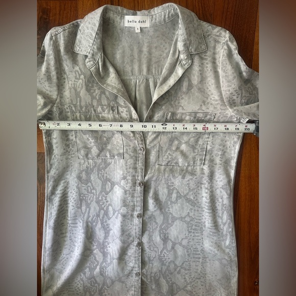 Bella Dahl Anaheim Hipster Dress in Gray Snake Print; Size S - Picture 10 of 14